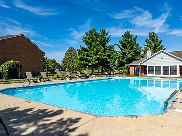 Dooley's Orchard amenity swimming pool and clubhouse.