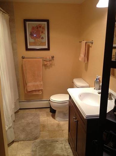 Travertine Tile Bath!