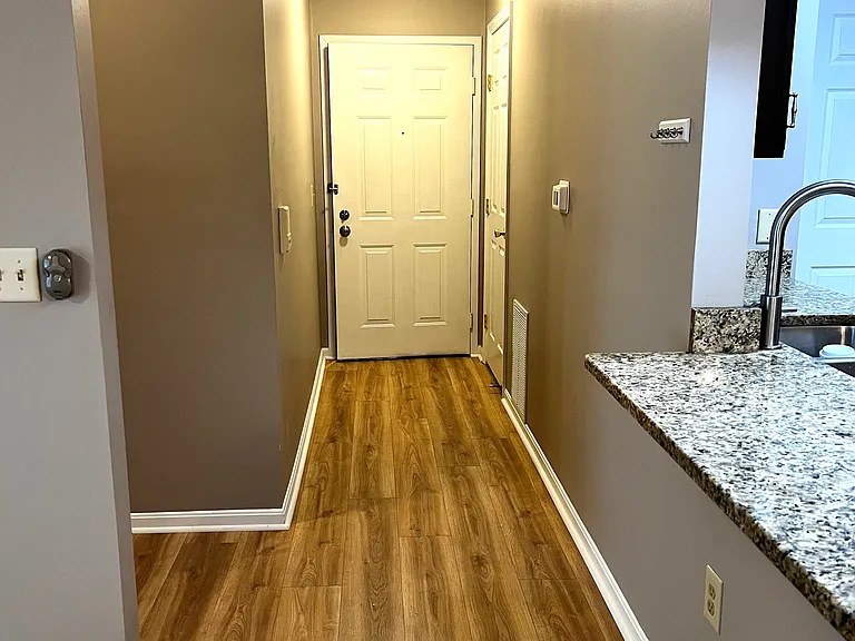 Hall entrance with coat closet