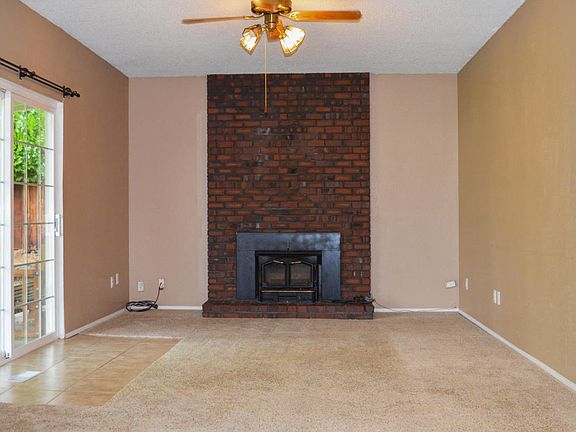 Family Room with Wood Burning Insert