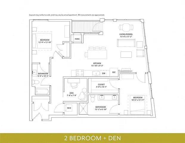 Floor plan 2 Bed 2 Bath Sequoia