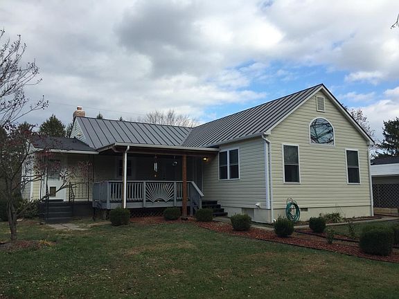 Rear of house has a large porch for entertaining