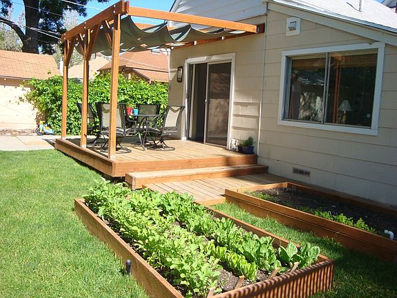 Garden Boxes off of deck