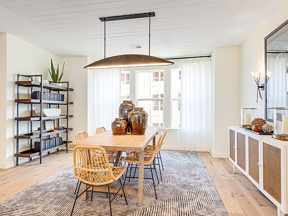 Stylish dining area