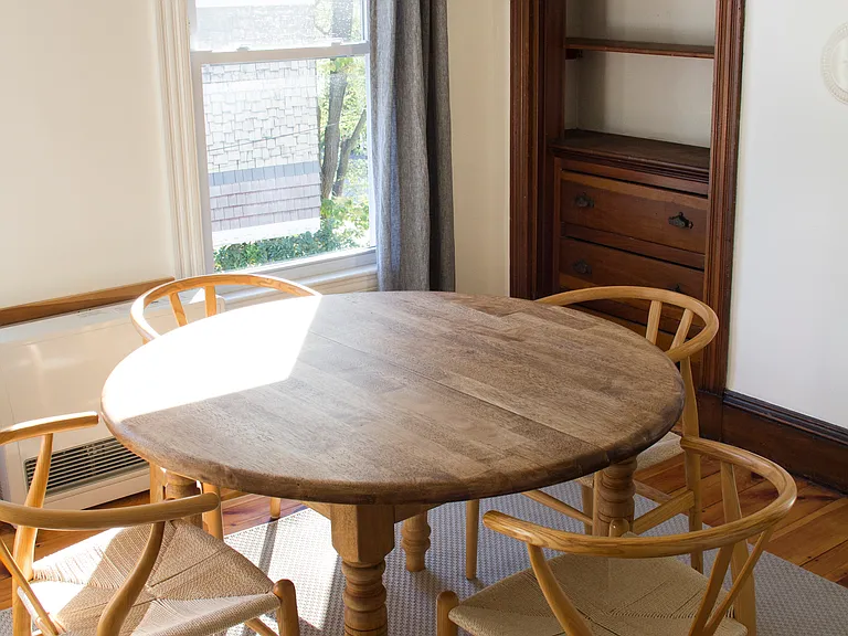 Dining room with built-in