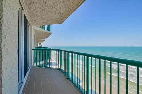 Balcony view. Patio furniture included. - 3315 S Atlantic Ave