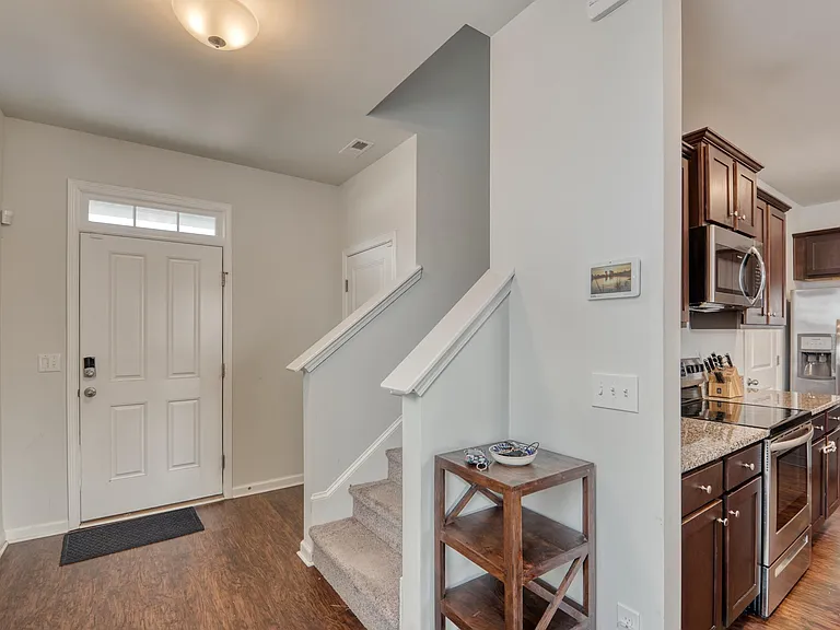 Front door and entryway.