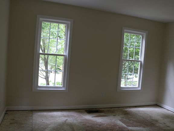 bedroom downstairs before carpeting was installed
