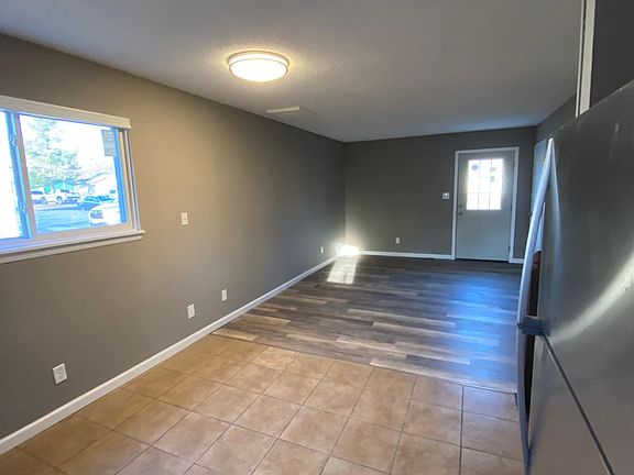 View from kitchen into the living room