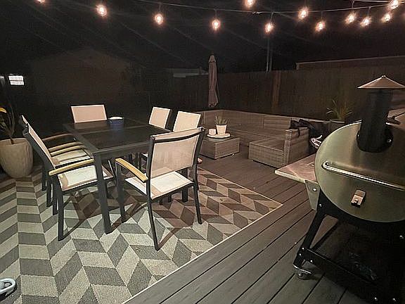 Large composite deck 