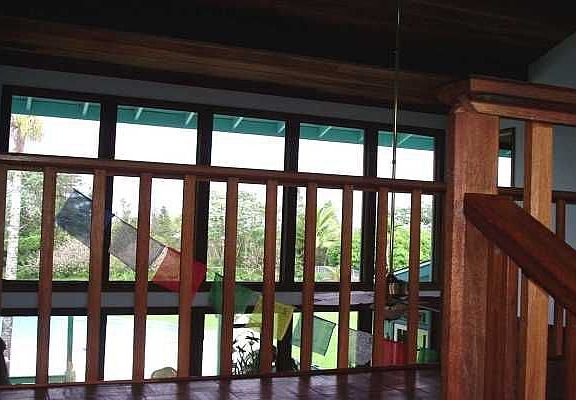 "Bridge" connects upstairs Great Room with Upstairs Bedrooms