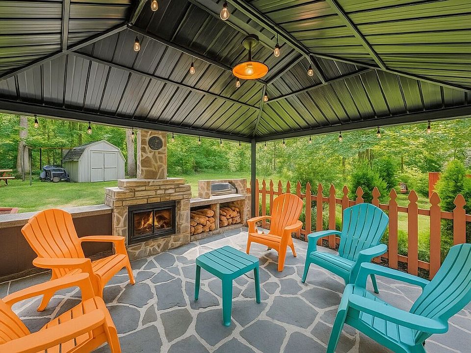 One of many outside places to relax by the fire or cook & have meals