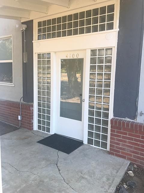 front entry to lobby. also has a back entrance private to each unit.