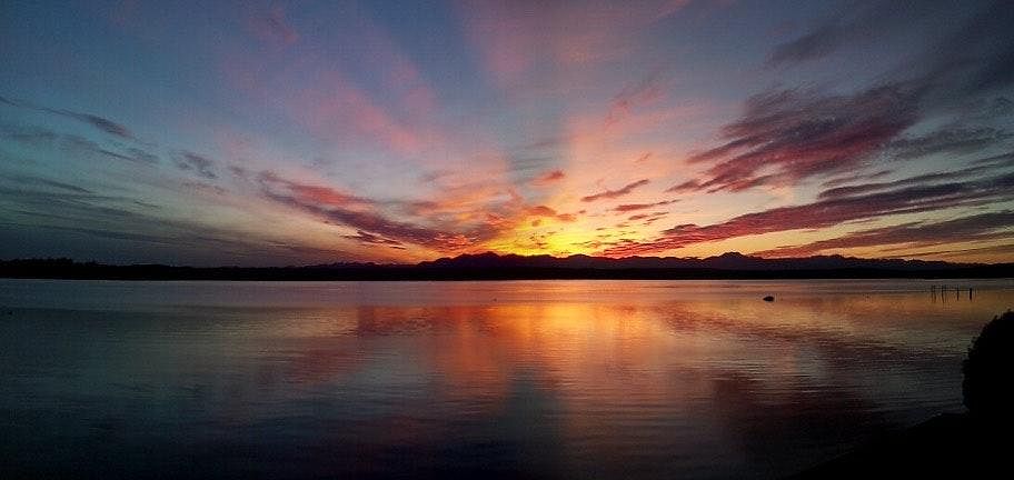 sunset from your deck