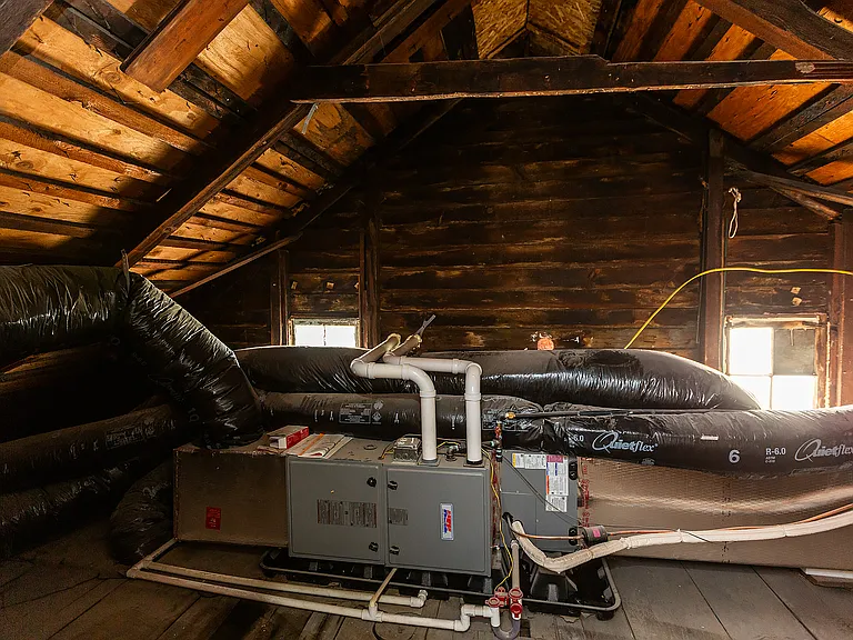 HVAC in Attic