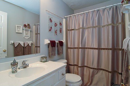 Bathroom with updated paint color