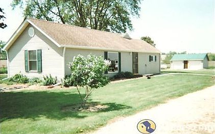 Front view of home, faces north