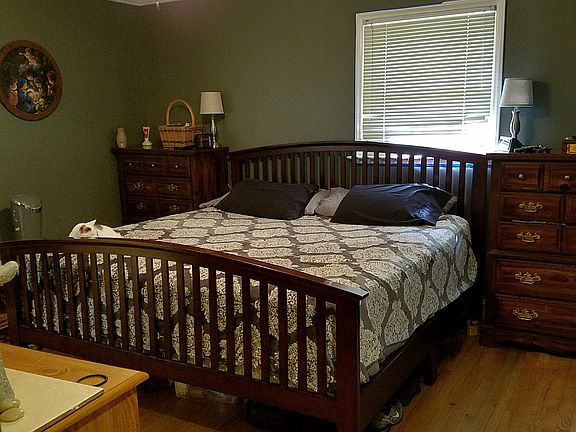 Master bedroom fits king bed