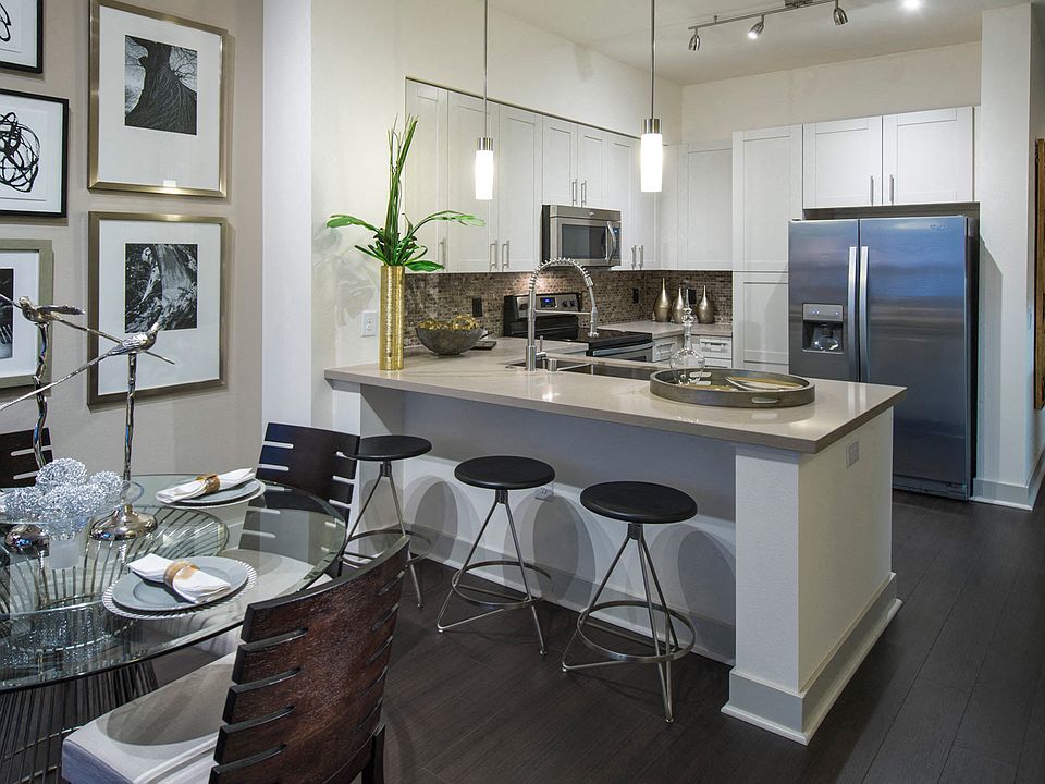 Gourmet kitchens with stainless steel appliances