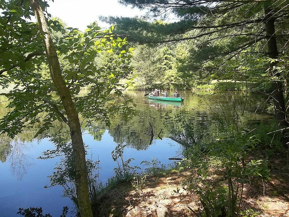 SIDE VIEW OF POND