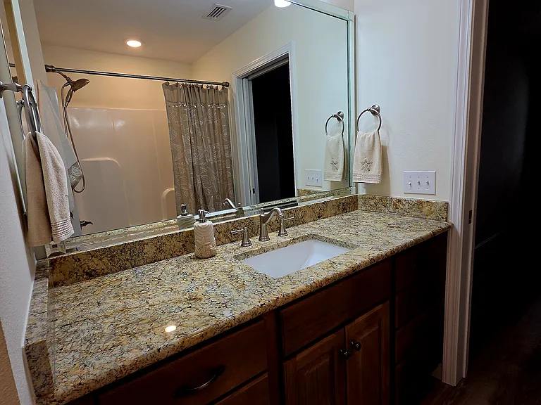 Master sink with lots of drawers for storage