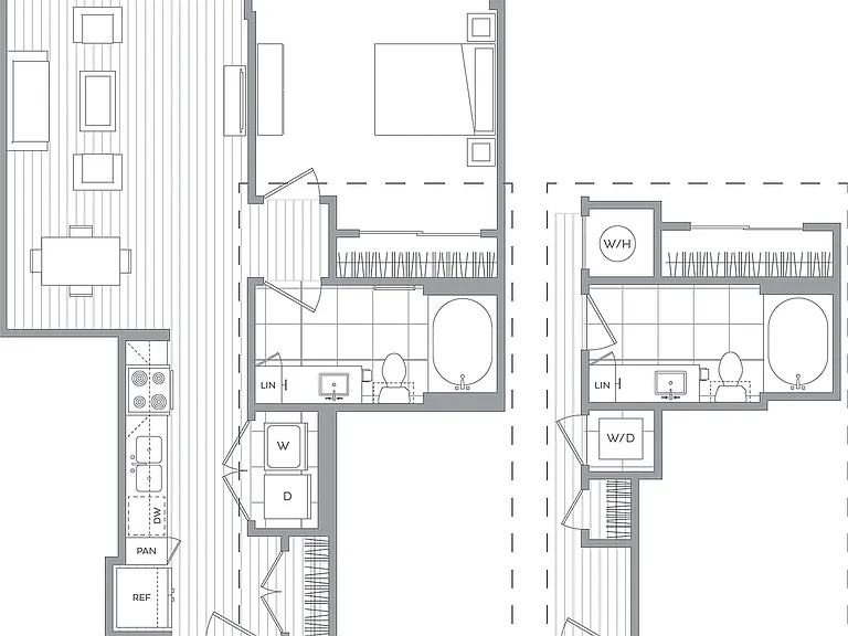 G / 1 Bedroom / 1 Bath G / 1 Bedroom / 1 Bath