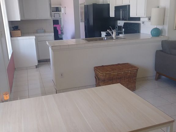 Painted cabs tile counters