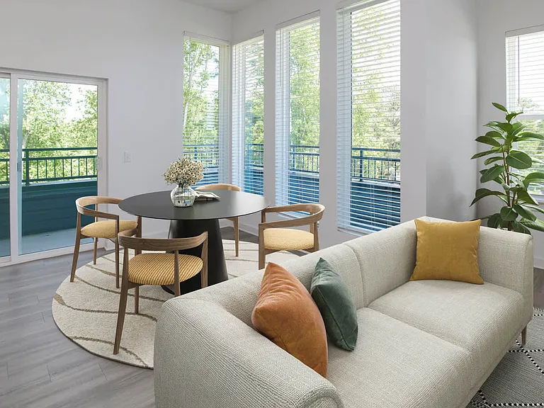 Living Room with Balcony and Hard Surface Flooring