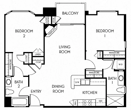 Floor plan 2C