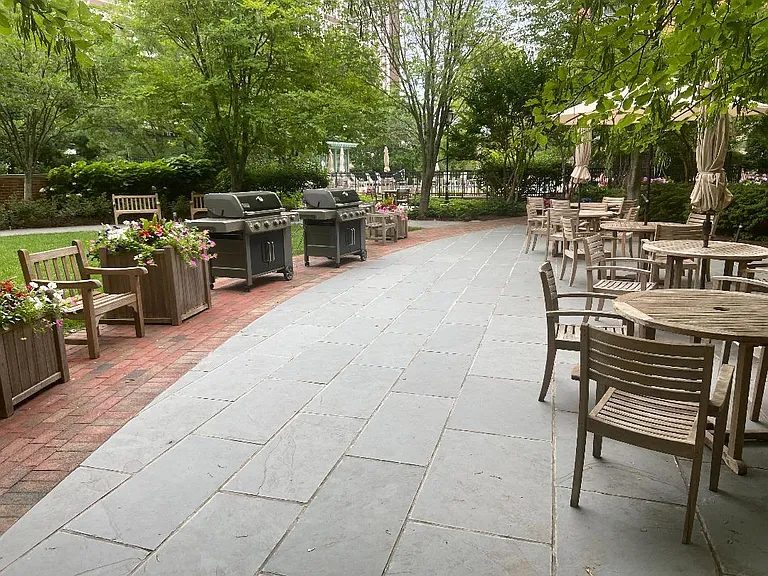 back patio and grills