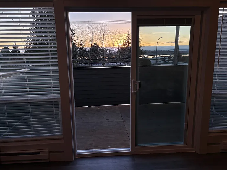 Sunset views off deck.