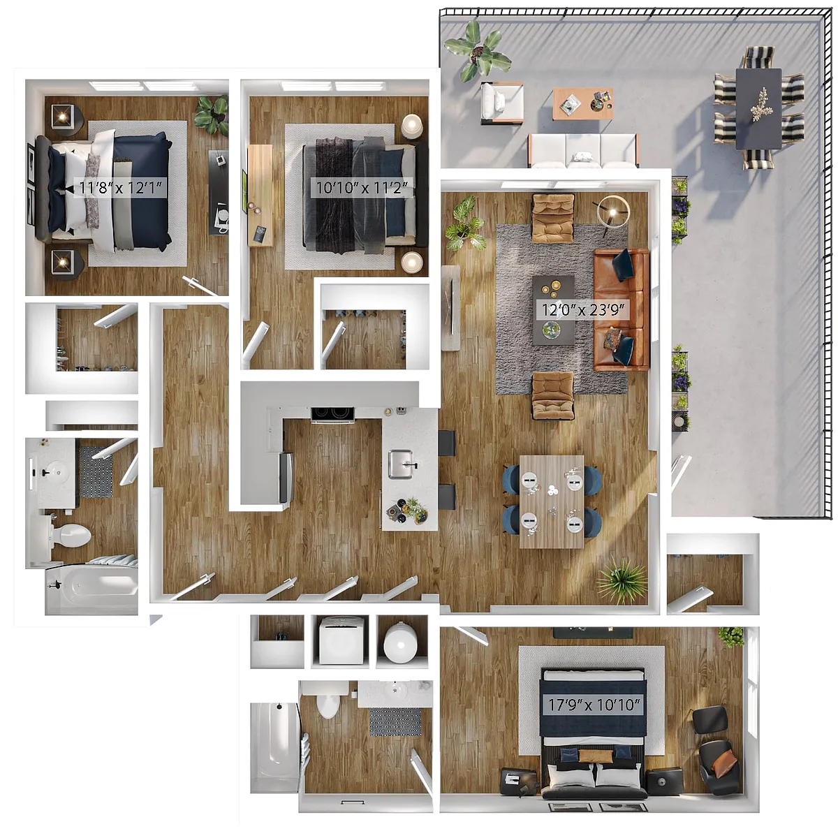 Floor plan Botany-3A