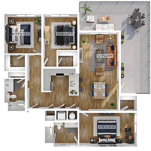 Floor plan Botany-3A