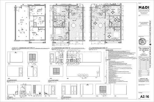Floor plan Two Bed - One Bath