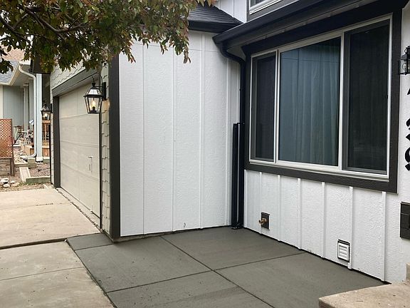 Front of house - new cement laid