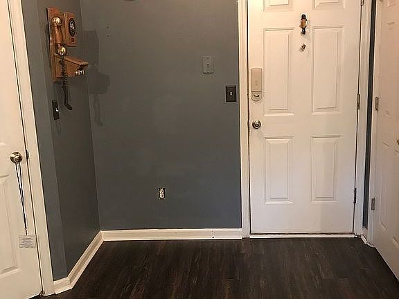 From kitchen looking at gara