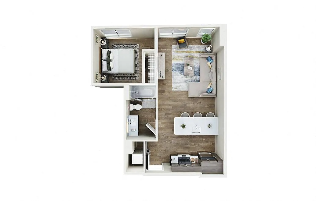 Floor plan 1X1 - C6