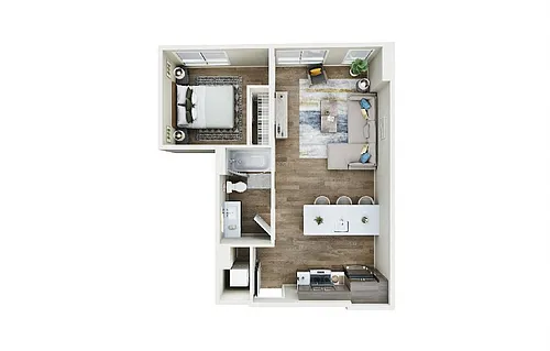 Floor plan 1X1 - C6