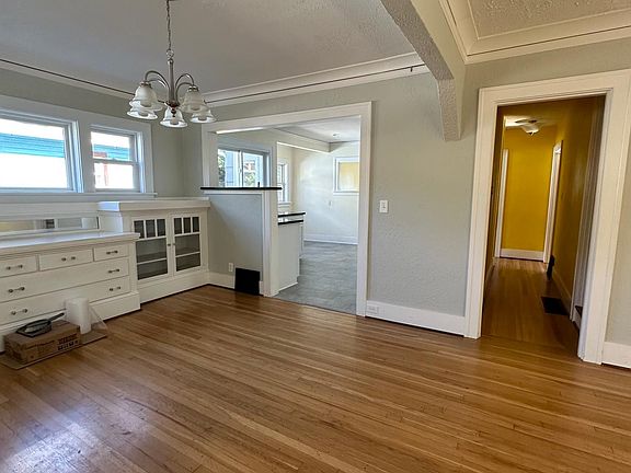 Kitchen and hallway from the front entrance.
