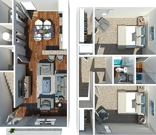 Two Bedroom Two and Half Bathroom Two Bedroom Two and Half Bathroom