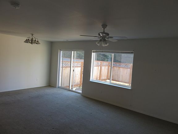 Living room and back yard