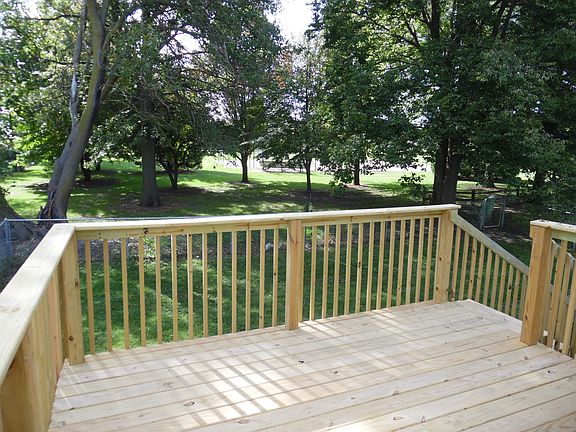 New deck on back of house