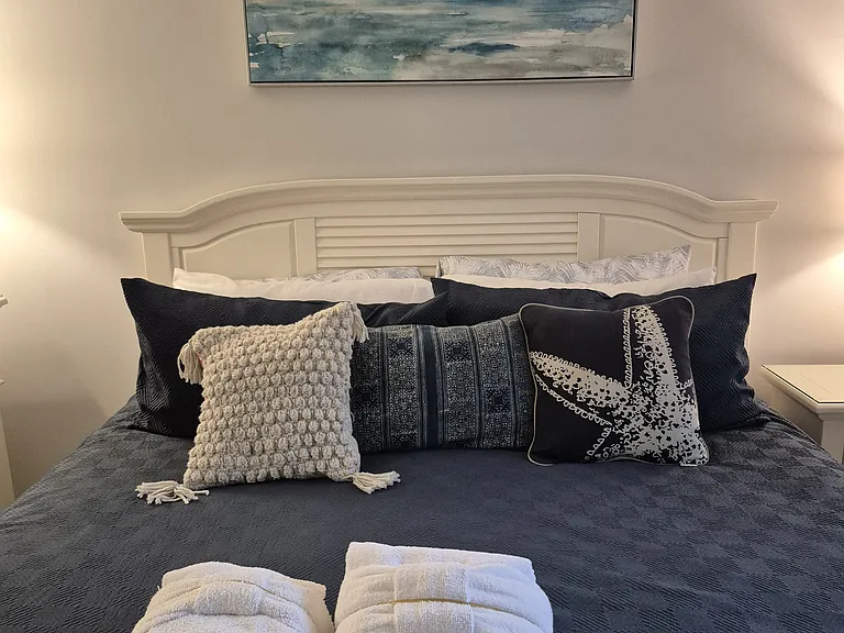 Primary bedroom with King sized bed