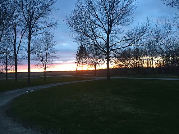 front yard and sunset view