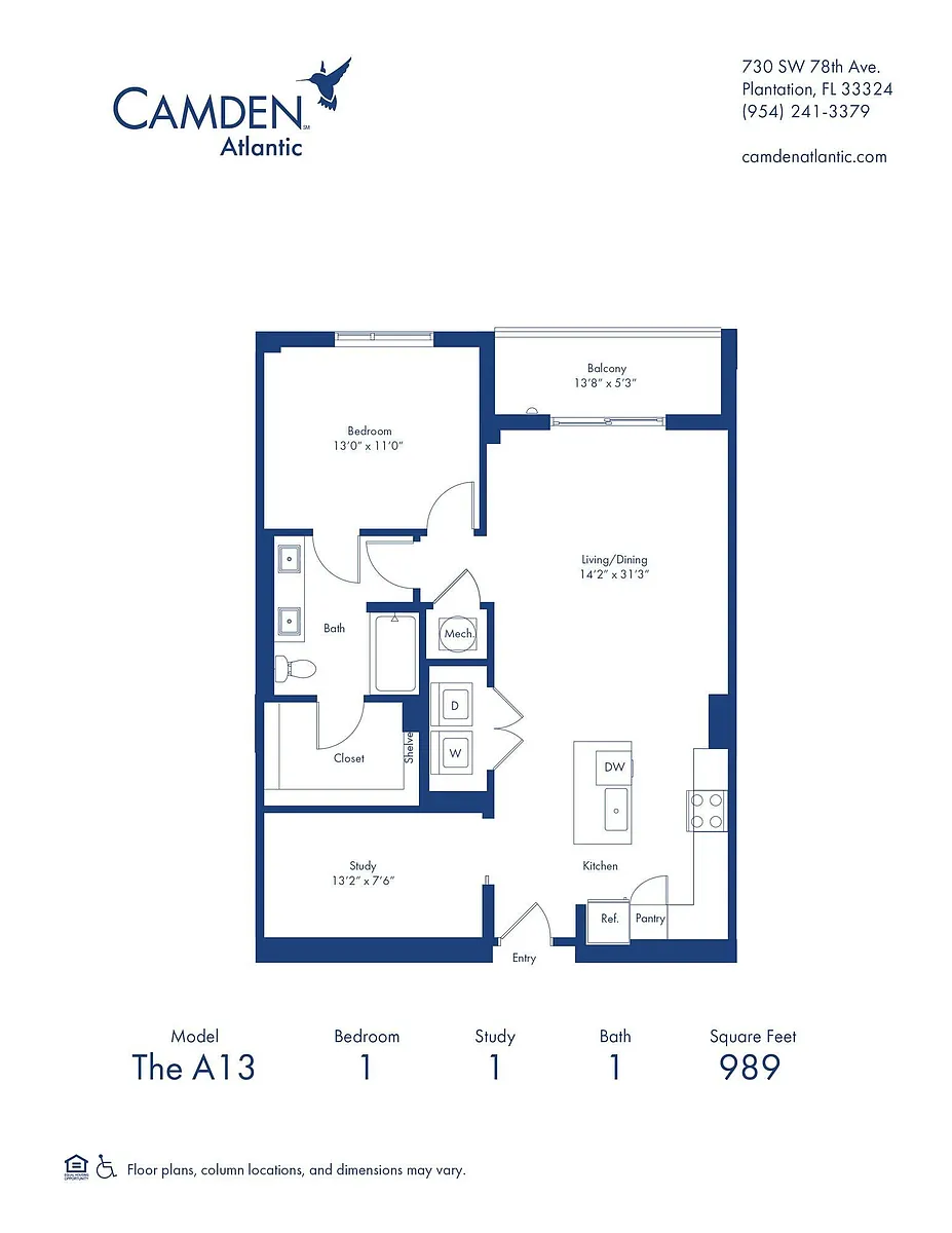Floor plan The A13
