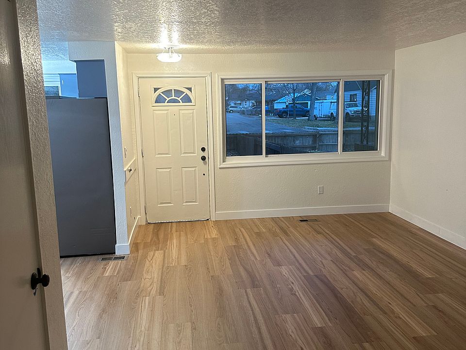 View of the living room from the hall way.