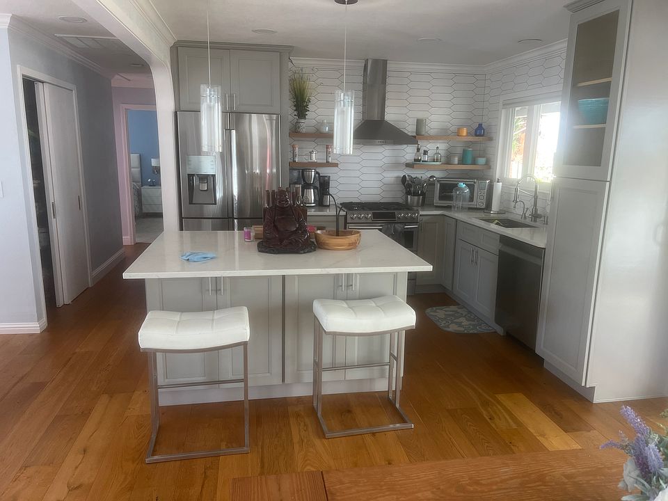 Remodeled open kitchen