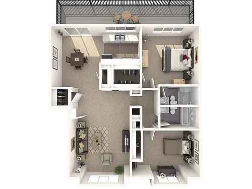 Floor plan Two Bedroom