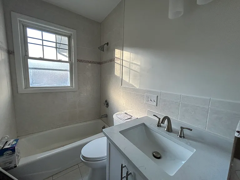 Tiled Full Bath with Bath and shower