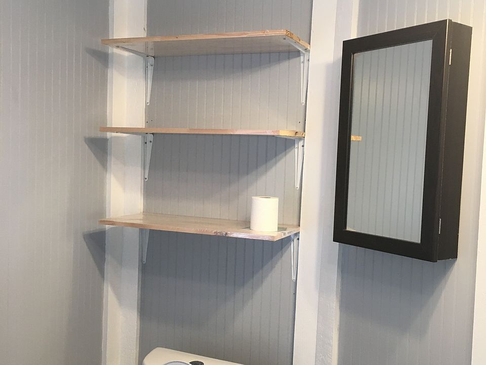 Bathroom with storage